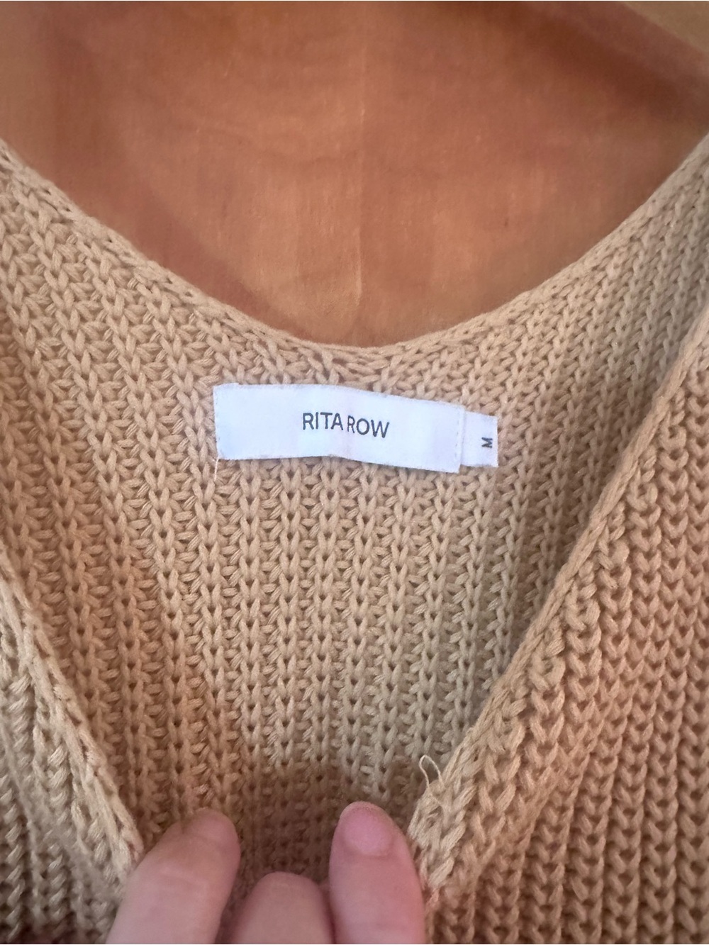 Rita Row Sleeveless Button-Front Knit Tank Top in Creamy Mustard - Picture 6 of 7